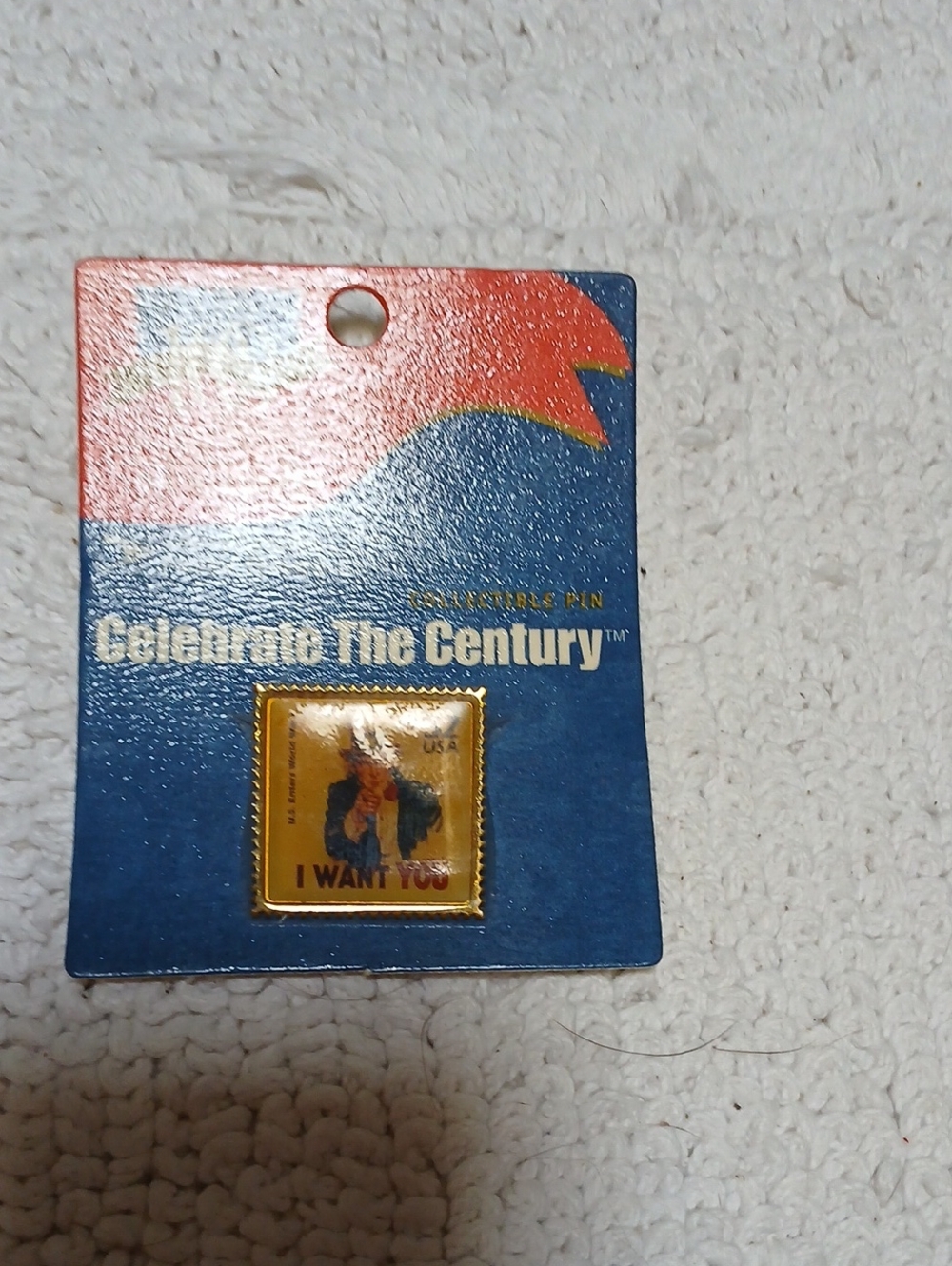 Collectible Pin - Gold & Blue